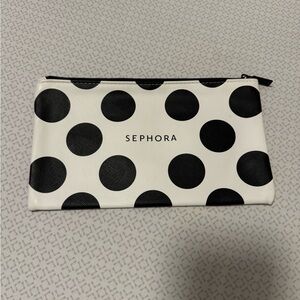 Sephora Black and White Polka Dot makeup bag